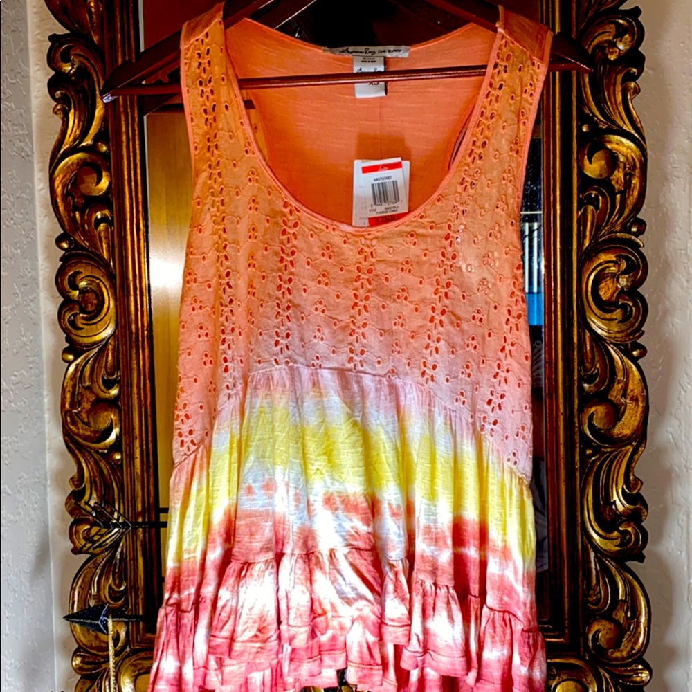 Oversized XS American Rag tie dye tank